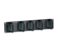 SIEMON COMPANY WM-144-5  Cable Manager, Single Sided, 2U, Black, 5 S144 Hangers