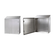 HOFFMAN ENCLOSURES INC  CSD20208SSST   304SS TYPE 4X WALLMT SLOPE TOP, Size/Dims: 20.000 x20.000 x8.0000, Material: Stainless Steel