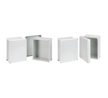HOFFMAN ENCLOSURES INC  VJ606W   Flat Screw Cvr Encl, Size/Dims: 7.31x7.31x4.96, Material/Finish: Fiberglass