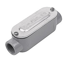 THOMAS & BETTS  DAC-9-CG   Threaded D-Pak Die Cast Aluminum Thru-Feed Conduit Body, Cover & Gasket, 3-1/2 inch, For use with Rigid/IMC Conduit.