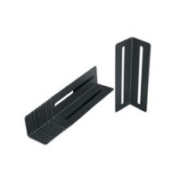 MIDDLE ATLANTIC PRODUCTS  PCDB-90-1.5-12   PCD Series Brackets to Mount Raw Cable Duct, Plastic, Black