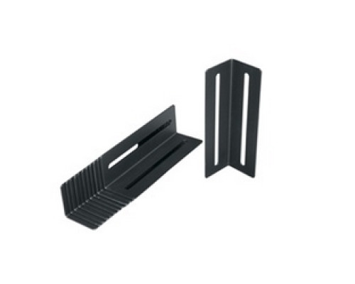 MIDDLE ATLANTIC PRODUCTS  PCDB-90-1.5-12   PCD Series Brackets to Mount Raw Cable Duct, Plastic, Black