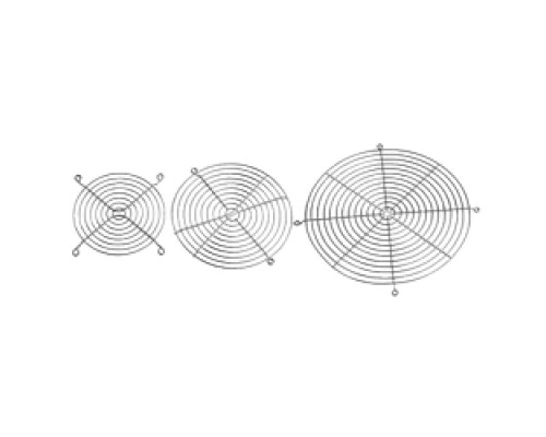 HOFFMAN ENCLOSURES INC  AGARD10   Finger Guard for 10 in, Size/Dims: fits Fan Pkg/Fan, Material/Finish: Steel/Chrome