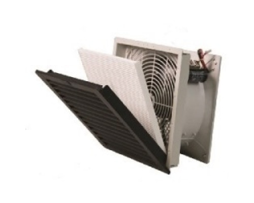 GREAT LAKES DATA RACKS FFKN12-A2  Fan Assembly with Filter and Exhaust Filter, 295 CFM, 63/64 Db A , Use with NEMA 12K ’SS’ Cabinets
