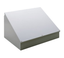 HOFFMAN ENCLOSURES INC  C8C20   Consolet, Sloped Cover, Size/Dims: 8.00x20.00x7.09, Material/Finish: Steel/Gray