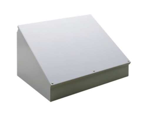 HOFFMAN ENCLOSURES INC  C8C20   Consolet, Sloped Cover, Size/Dims: 8.00x20.00x7.09, Material/Finish: Steel/Gray