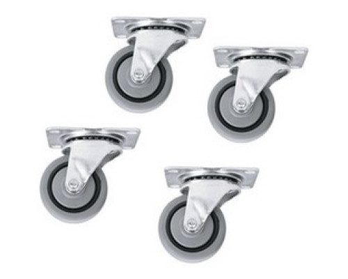 MIDDLE ATLANTIC PRODUCTS  5WR   Casters, Slim 5 Series, Fine Floor