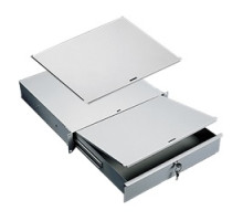 HOFFMAN ENCLOSURES INC  P19WS   Writing Surface for Drawer, Size/Dims: fits 19 in Drawer, Material/Finish: Steel/LtGray ex2