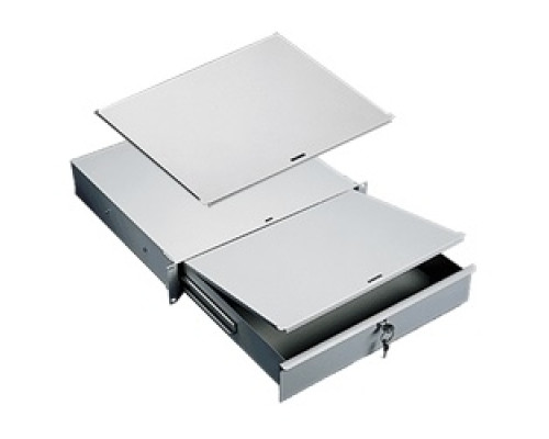 HOFFMAN ENCLOSURES INC  P19WS   Writing Surface for Drawer, Size/Dims: fits 19 in Drawer, Material/Finish: Steel/LtGray ex2