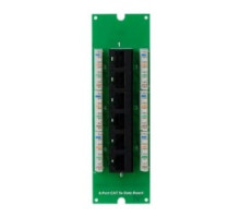 ON-Q/LEGRAND  AC0506   Data Board, Low Voltage, 6-Port, Cat 5E, RJ45/IDC Connector, 5.75