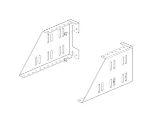 GREAT LAKES DATA RACKS  WLPSB   Stagger Bracket Set, Top of Bracket 2 RMU; Bottom of Bracket, 4 RMU, Use with WLP Wall Mounts