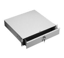 HOFFMAN ENCLOSURES INC  P19DR1US   Drawer/ Compartment, Rack Mtg, Size/Dims: 1Ux19.00, Material/Finish: Steel/LtGray