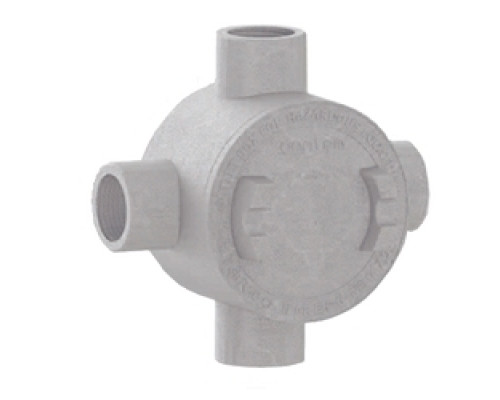 HOFFMAN ENCLOSURES INC  SX6GUAA050   UL pullbox, .50 inch, Size/Dims: 5.63x5.63x3.35, Material: Aluminum