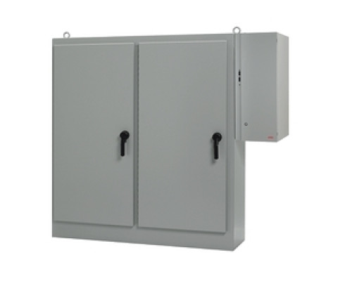 HOFFMAN ENCLOSURES INC  A84XD4EW18FTCLPG   Four Door Sequestr Disconnect, Size/Dims: 84.12x158.00x18.12, Material: Steel, Finish: Gray