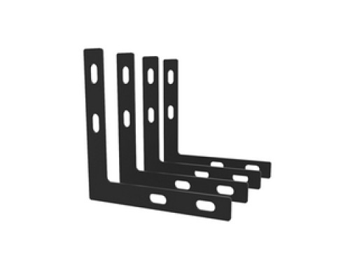 ORTRONICS  CFBSF4   BRACKET, SUPPORT, FLAT    BLK, QTY 4