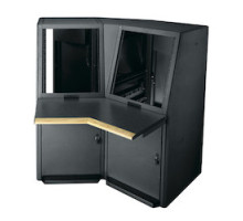 MIDDLE ATLANTIC PRODUCTS  SCQ-1427-1460BK   14 Space Quiet Cool Console, 60 Slope, 24