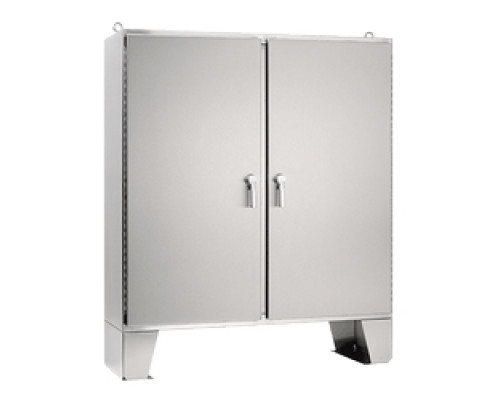 HOFFMAN ENCLOSURES INC  A74H6018SSLP3PT   Two Door N4X 304SS with handle, Size/Dims: 74.062 x60.062 x18.062, Material: Stainless Steel