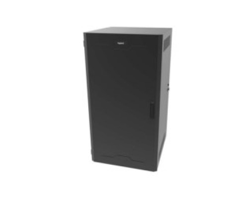 ORTRONICS  SWM12RUSD-26-26   12RU Swing-Out Wall-Mount Cabinet with Solid Door - Black