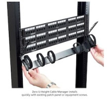 BLACK BOX NETWORK SERVICES  JPM500A-R2-2PAK   Horizontal Rackmount IT Cable Manager - 0U, 19