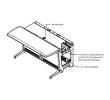 MIDDLE ATLANTIC PRODUCTS  VC-4819-WS18  VC-4819-WS18  Monitoring Console System, Flexible, Scalable, 4-Door, 5-Monitor Mount, 2-Receptacle, 2-Low Voltage Provision, 18