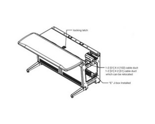 MIDDLE ATLANTIC PRODUCTS  VC-4819-WS18  VC-4819-WS18  Monitoring Console System, Flexible, Scalable, 4-Door, 5-Monitor Mount, 2-Receptacle, 2-Low Voltage Provision, 18