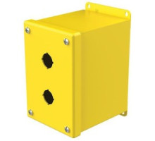 HOFFMAN ENCLOSURES INC  E2PBXY   Type 12, Type 13 Indoor 2 Hole 30.5-mm Push Button Extra Deep Steel Enclosure Yellow