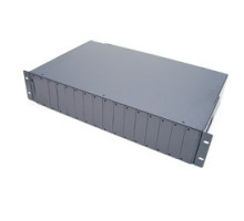 ANTAIRA TECHNOLOGIES LLC  FCU-RACK16S   16-Slot Unmanaged Universal Media Converter Rack, Compact Size, w/1 AC Power Supply