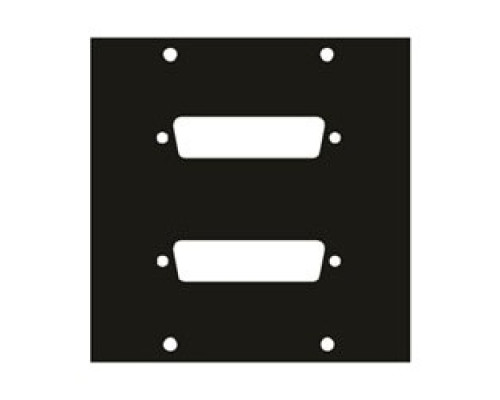 MIDDLE ATLANTIC PRODUCTS  2DB25   UCP Module, Two DB25 Punchouts