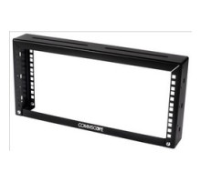 COMMSCOPE ENTERPRISE SOLUTIONS 760169581 OVRHDRACK6U Overhead Patch Panel Rack, 6U, 3 in 76 mm Channel x 9.5 in 239 mm H, 19 in 482.6 mm , 3/8 Sq Punch, Black