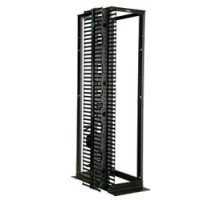 GREAT LAKES DATA RACKS 4P-45U24-B-SQM6  4 Post Rack, 84