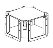 B-LINE  88-12LC   CLOSURE PLATE, CROSS TOP   OPENING 8