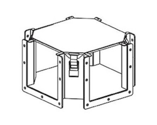 B-LINE  88-12LC   CLOSURE PLATE, CROSS TOP   OPENING 8