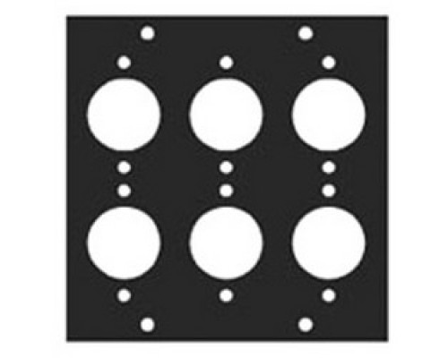 MIDDLE ATLANTIC PRODUCTS  XLRM6   UCP Module, XLR Male Punchouts