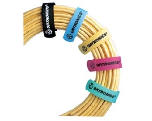ORTRONICS  70700107-00   D-Ring Cable Management Straps, 12 L, Black, Package of 10