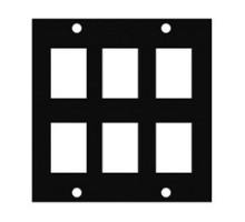MIDDLE ATLANTIC PRODUCTS  KEY-6   UCP Module, Six Keystone Punchouts