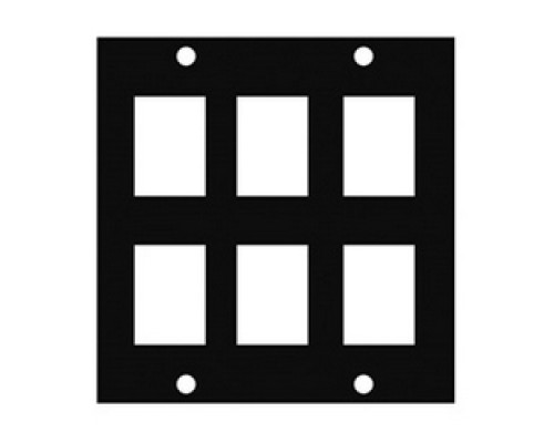 MIDDLE ATLANTIC PRODUCTS  KEY-6   UCP Module, Six Keystone Punchouts