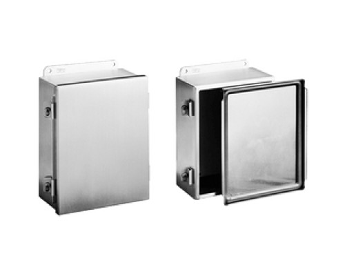 HOFFMAN ENCLOSURES INC  A12106NFSS   J Box, Type 4X Clamp Cover, Size/Dims: 12.00x10.00x6.00, Material/Finish: SS Type 304