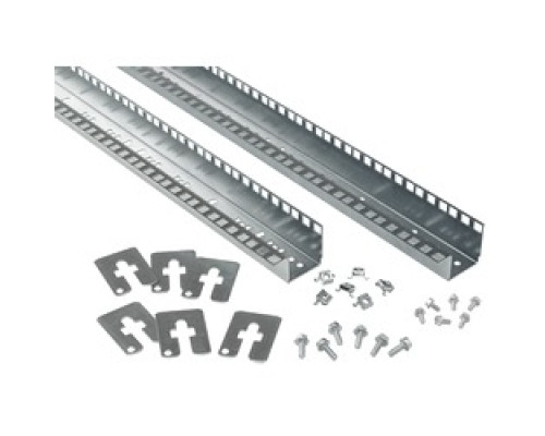 HOFFMAN ENCLOSURES INC PRA197TP  Rack Angles, 23 in.Tapped 2 , Size/Dims: fits 700mm, Material/Finish: Steel/zinc