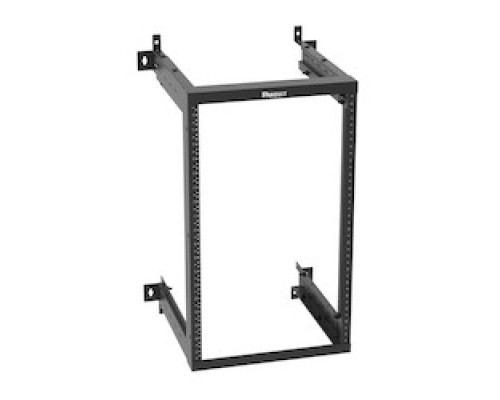 PANDUIT  AWMR18   18RU Adjustable Depth Wall Mount Rack With Threaded Rails, Color Black