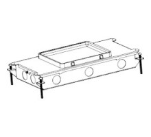 WIREMOLD  RFB2-SS   Shallow steel recessed floor box