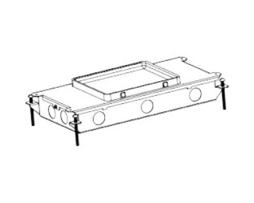 WIREMOLD  RFB2-SS   Shallow steel recessed floor box