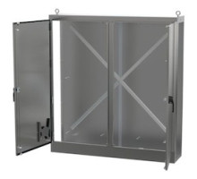 HOFFMAN ENCLOSURES INC  AU84X7824BSSLP   UNIVERSAL FREESTAND, 2 DOOR BOTH SIDES OPEN STAINLESS STEEL