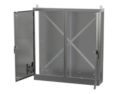 HOFFMAN ENCLOSURES INC  AU84X7824BSSLP   UNIVERSAL FREESTAND, 2 DOOR BOTH SIDES OPEN STAINLESS STEEL