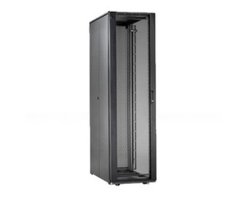 PANDUIT  S8229BF   s-type Server Cabinet, 800mm X 42RU X 1200mm, Front Single Hinge Door, Rear Split Door, No Side Panels, Fingers, Cage Nut Rails, POU Brackets, Painted Black