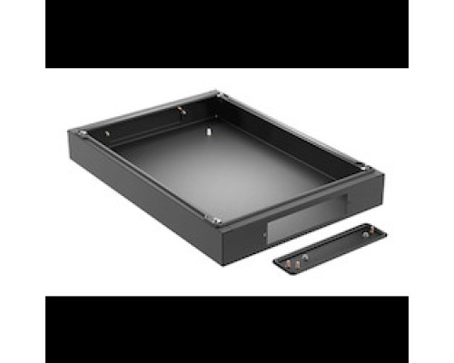 HOFFMAN ENCLOSURES INC P2B1124  ProLine G2 Fully Sealed Plinth 100mm Solid Base , fits 1200x400mm, Black, Steel