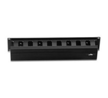 LEVITON  492RU-HFO   Cable Management Duct, Slotted, Horizontal, Rack Mount, 2RU, 3