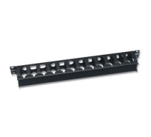 SIEMON COMPANY  RWM-1   Cable Manager, Single Sided, 2.5 Inch, 1U, Standard Cover, Horizontal, Black