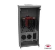 MILBANK MFG CO  U5000-XL-75   Power Outlet, Surface Mount, Unmetered, 125 Amp, Small Closing Plate, Nema TT30, Nema 14-50, Nema 5-20 Ground Fault Receptacle