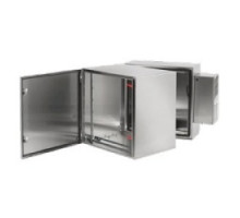 HOFFMAN ENCLOSURES INC  PTHS482428XA   Protek Double-Hinge Wall Cabinet, 26U, Solid Door, AC, Nema 4, 4X, 12, 48
