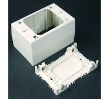 WIREMOLD  NM2044-WH   Communication Device Box, Extra Deep, 1-Channel, 1-Gang, 4-3/4